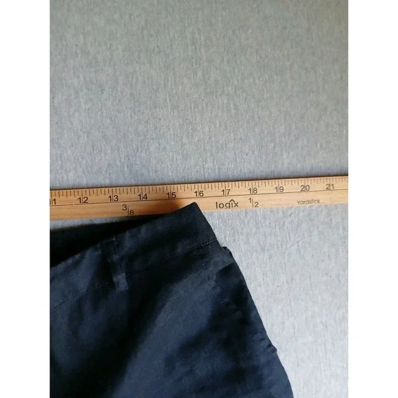Lauren Ralph Lauren Pants 14 P Linen Trouser Navy Office Work Career Corp VTG - Picture 5 of 11
